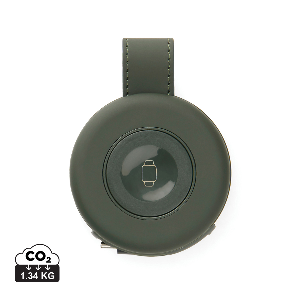 Chargeur de voyage 2-en-1 15W à personnaliser Baltimore Vert 